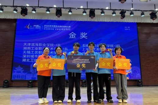 世界职业院校技能大赛金奖！